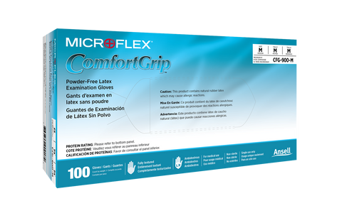 ANSELL MICROFLEX® ComfortGrip® CFG-900, Latex, Non-Sterile, powder-free (100/box)